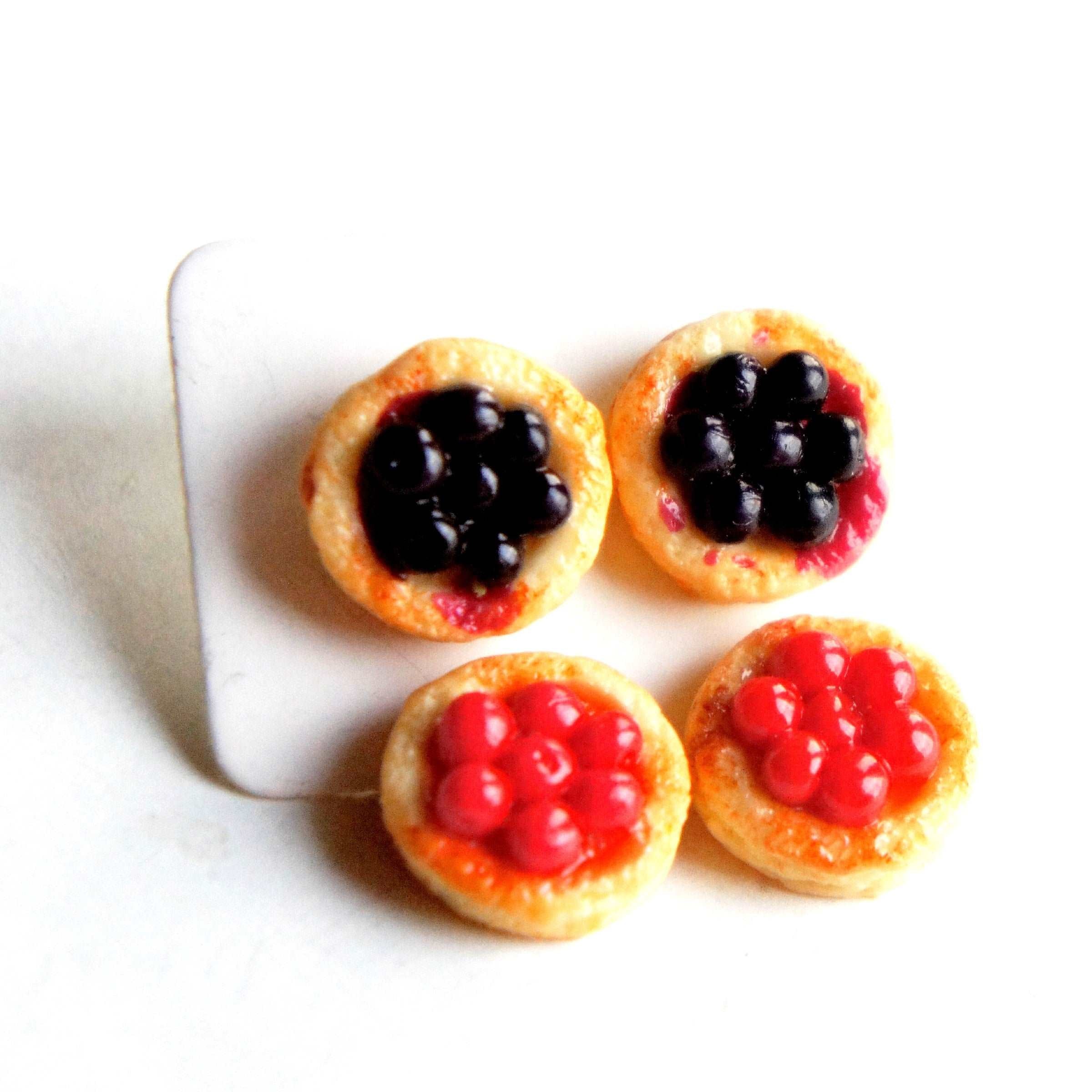 Cherry Sponge Cake Earrings - Jillicious charms and accessories