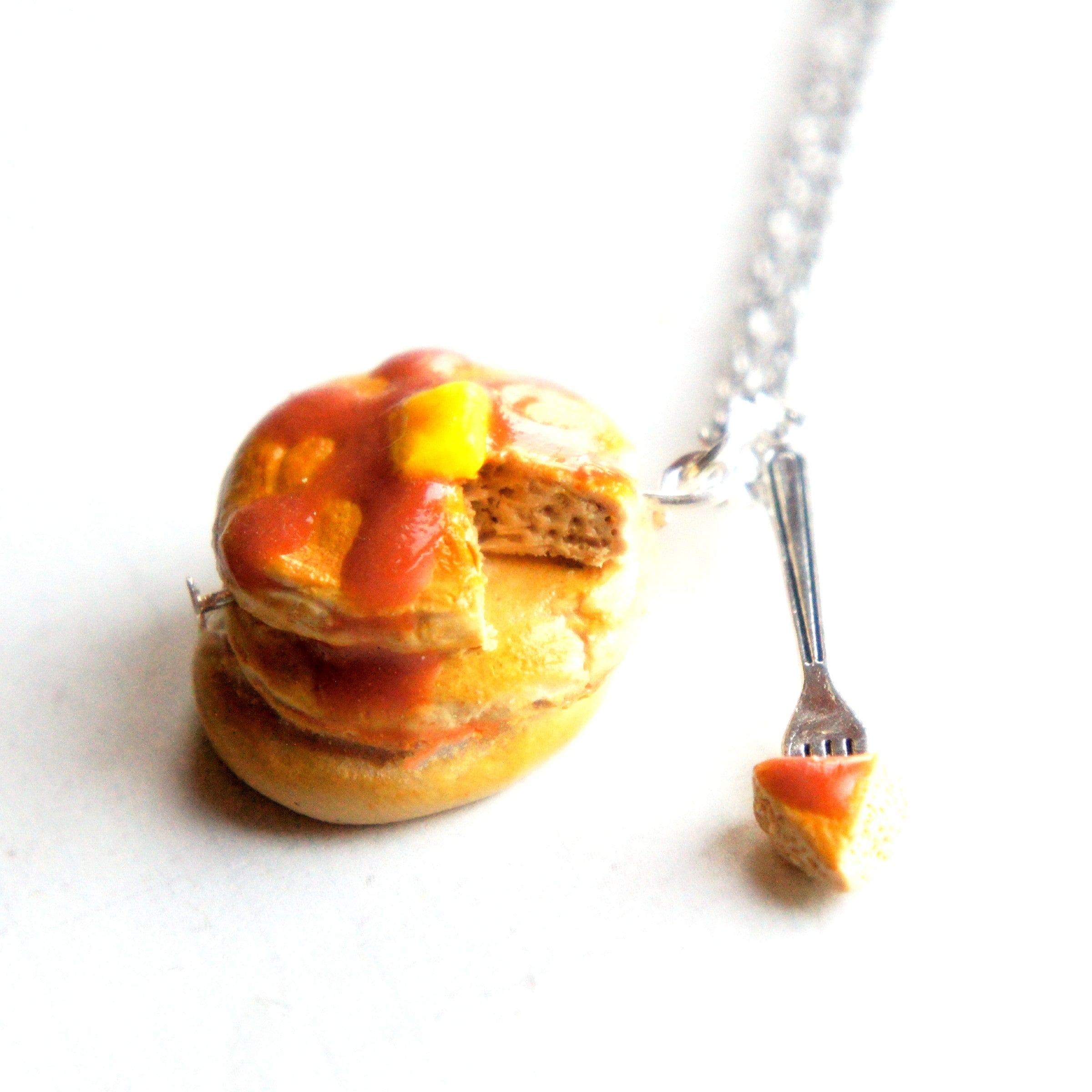 Pancake Stack Necklace - Jillicious charms and accessories