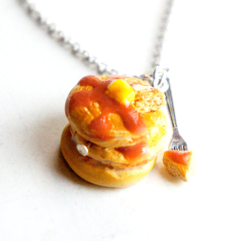 Pancake Stack Necklace - Jillicious charms and accessories