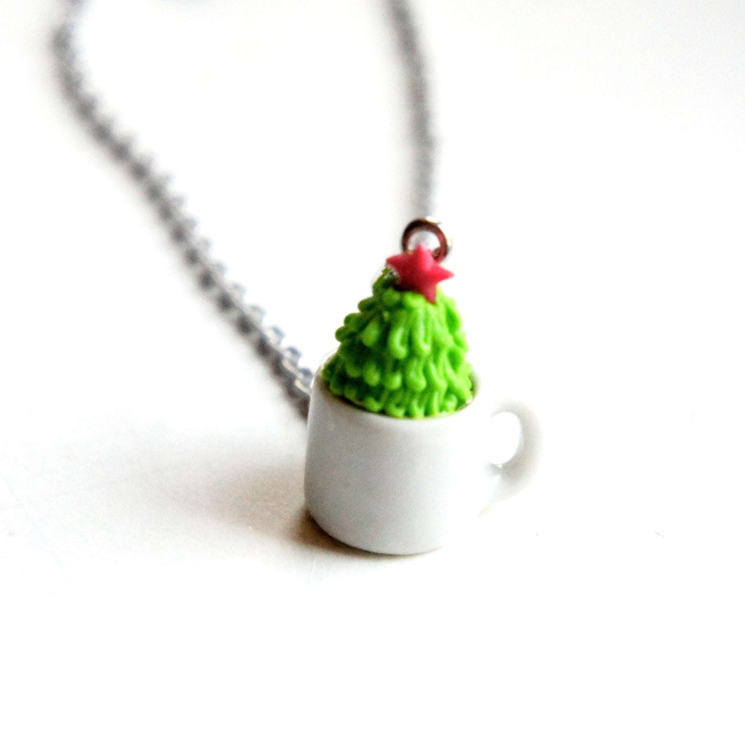 Christmas Tree Mug Necklace - Jillicious charms and accessories