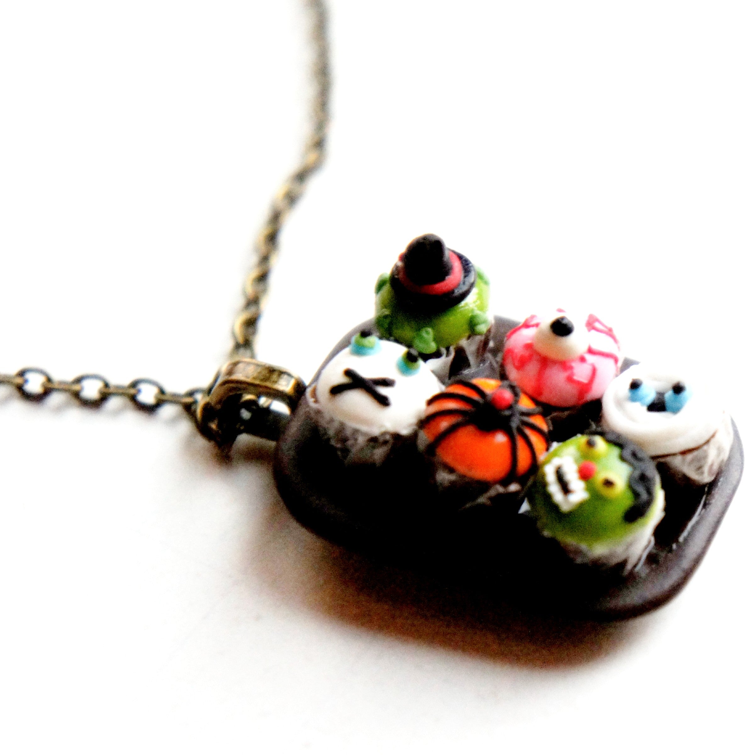Halloween Cupcakes Sampler Necklace - Jillicious charms and accessories
