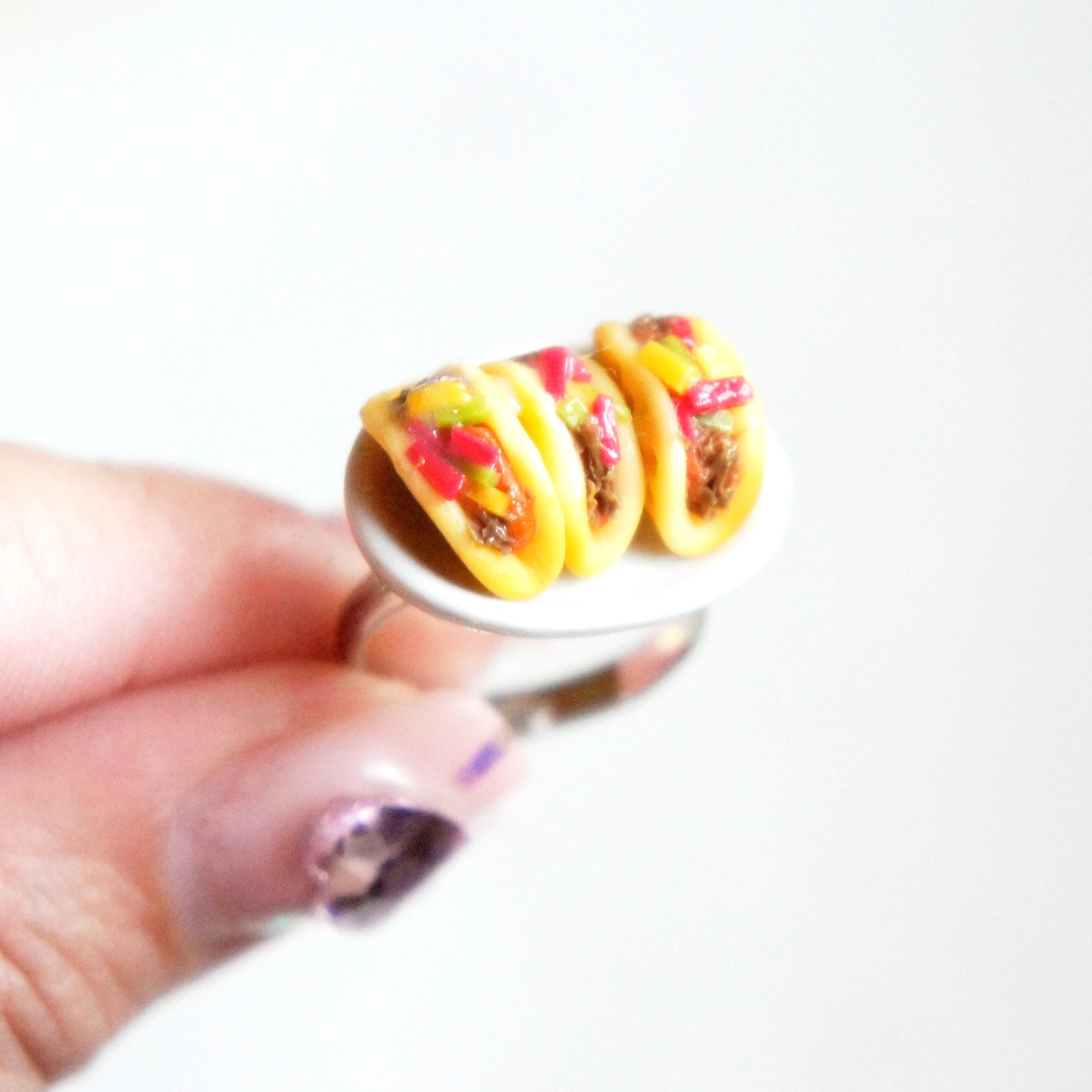 Tacos Plate Ring - Jillicious charms and accessories