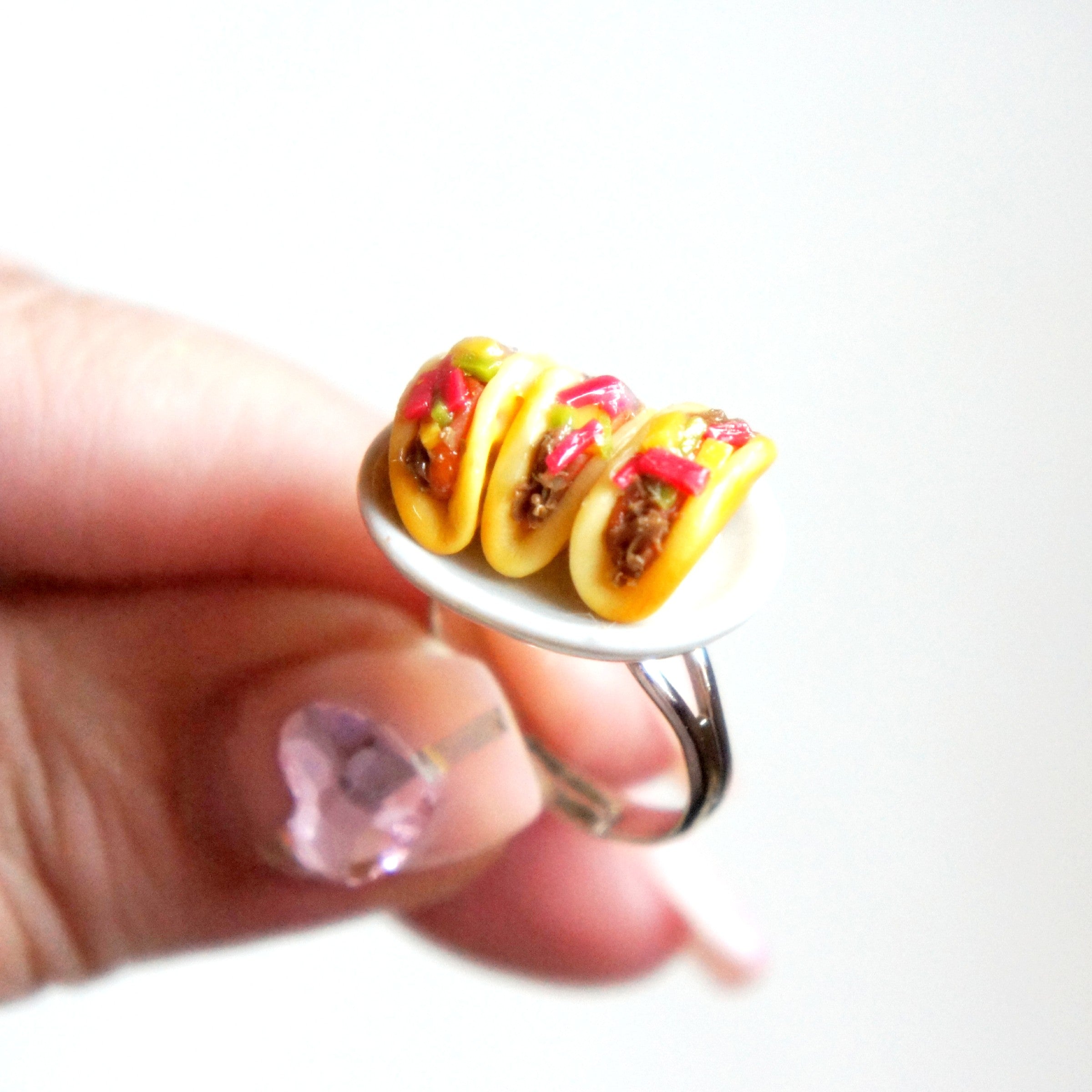 Tacos Plate Ring - Jillicious charms and accessories