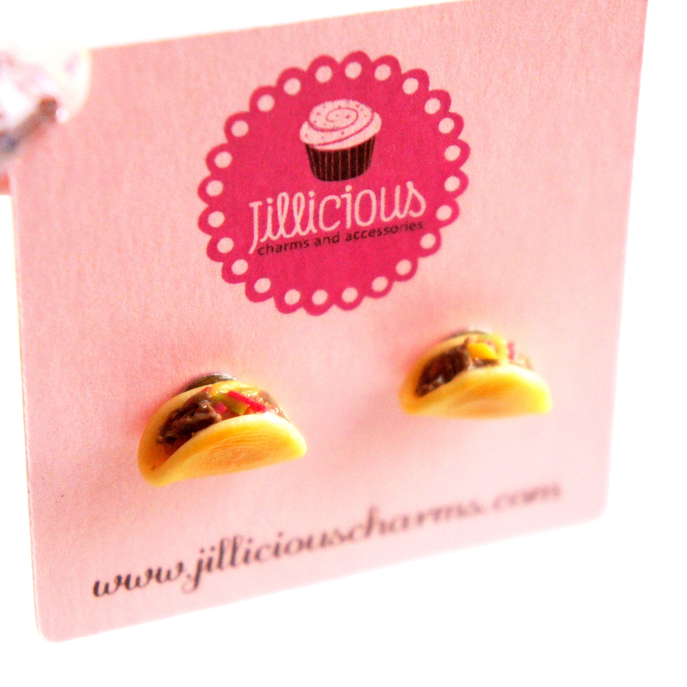 Tacos Stud Earrings - Jillicious charms and accessories