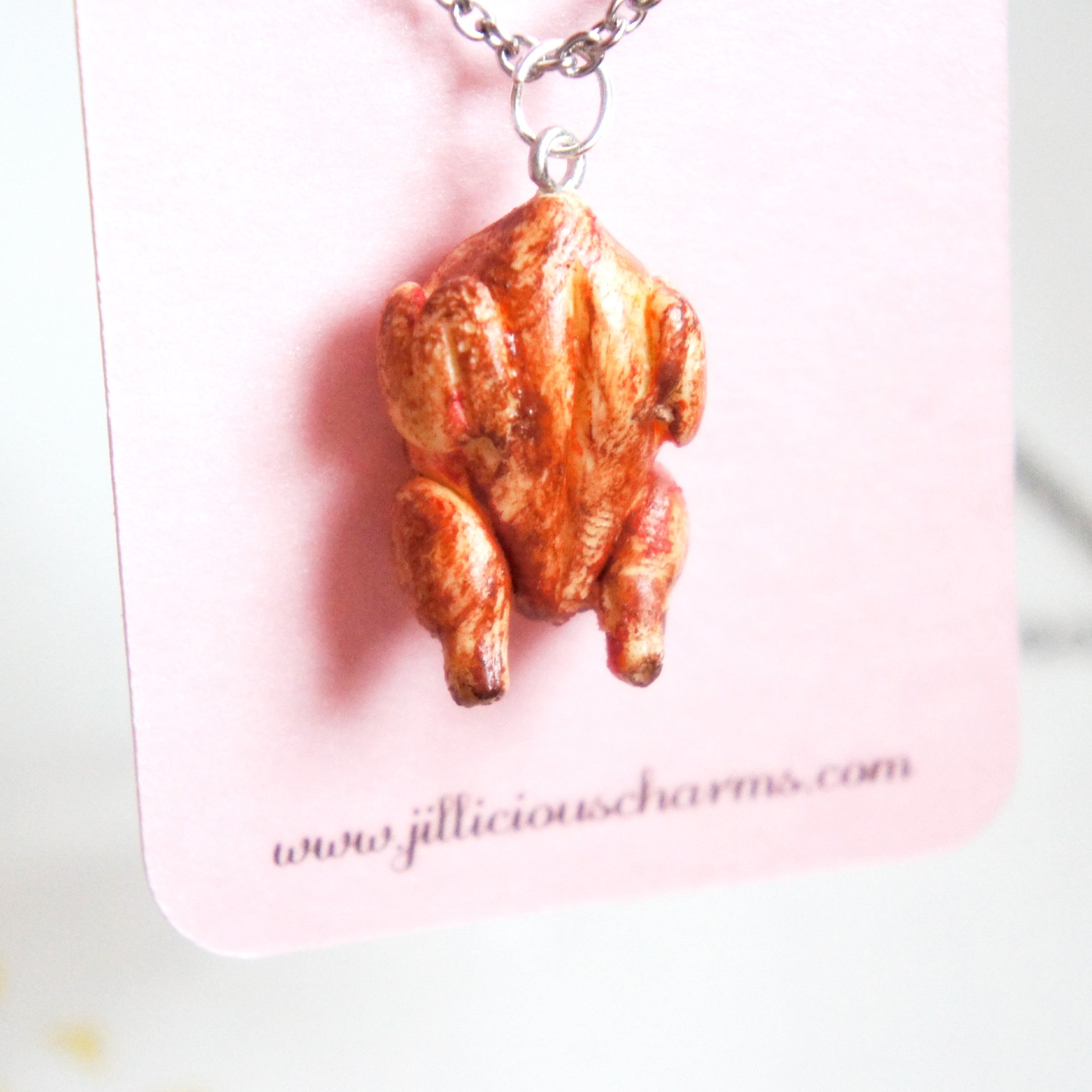 Roasted Turkey Necklace - Jillicious charms and accessories