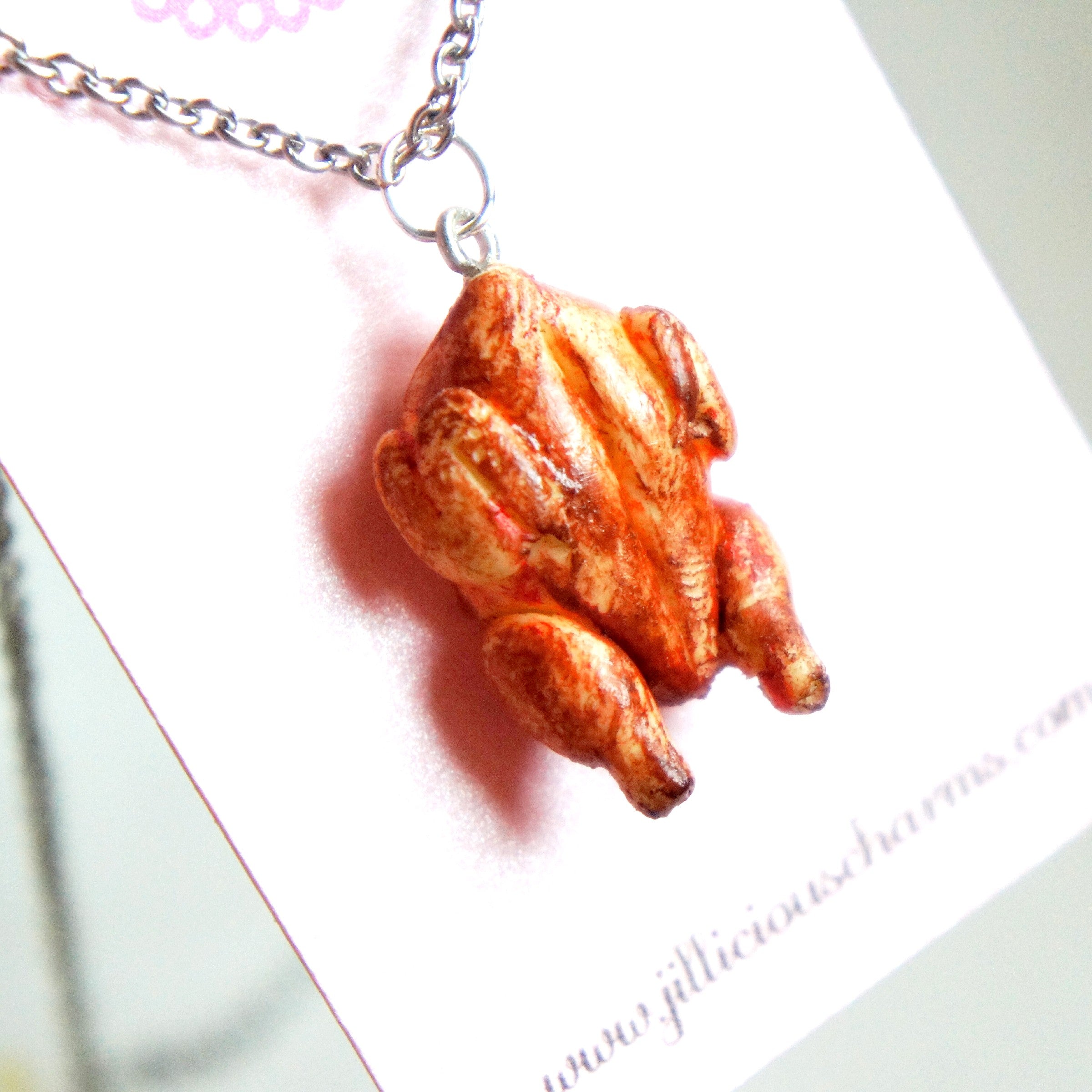 Roasted Turkey Necklace - Jillicious charms and accessories