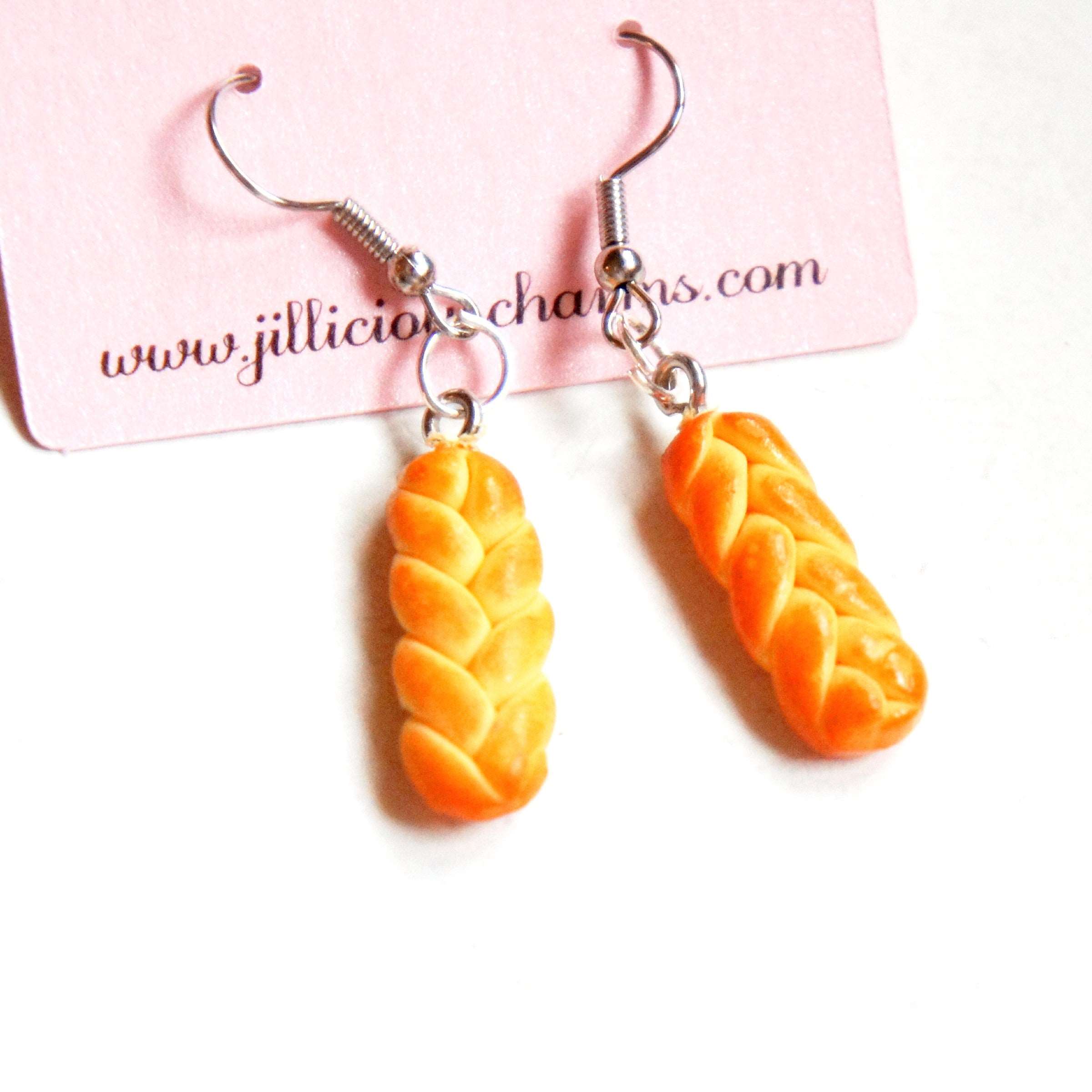 Challah Bread Dangle Earrings