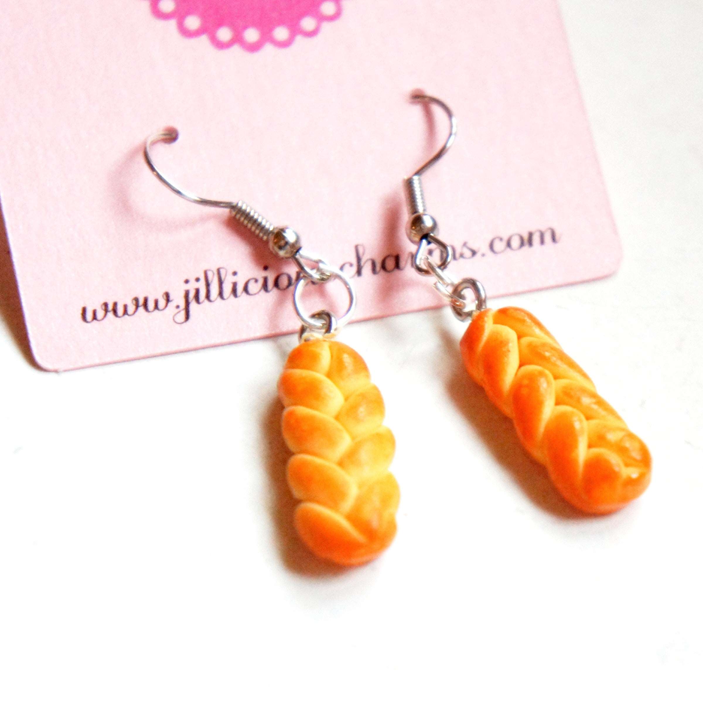 Challah Bread Dangle Earrings