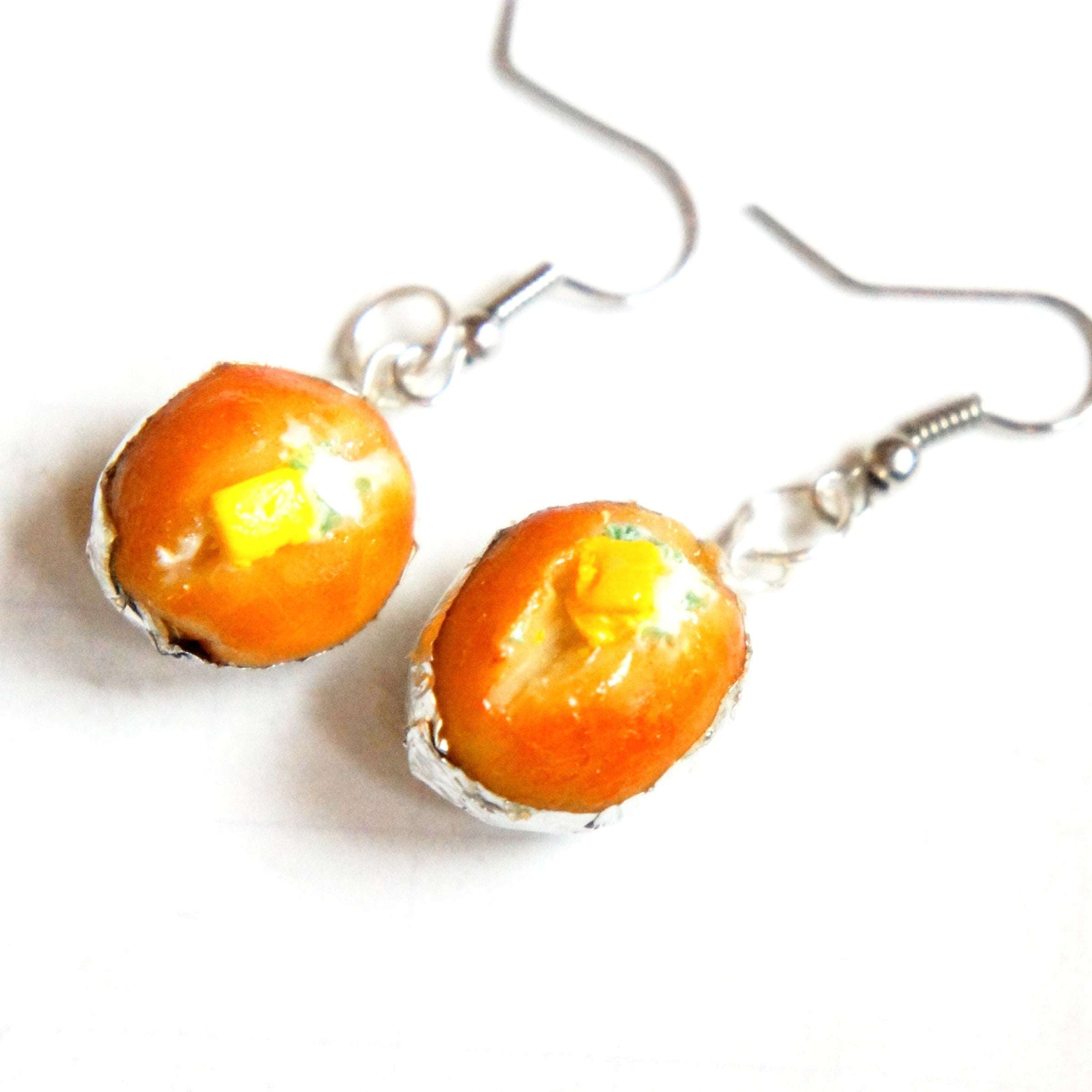 Baked Potato Dangle Earrings - Jillicious charms and accessories