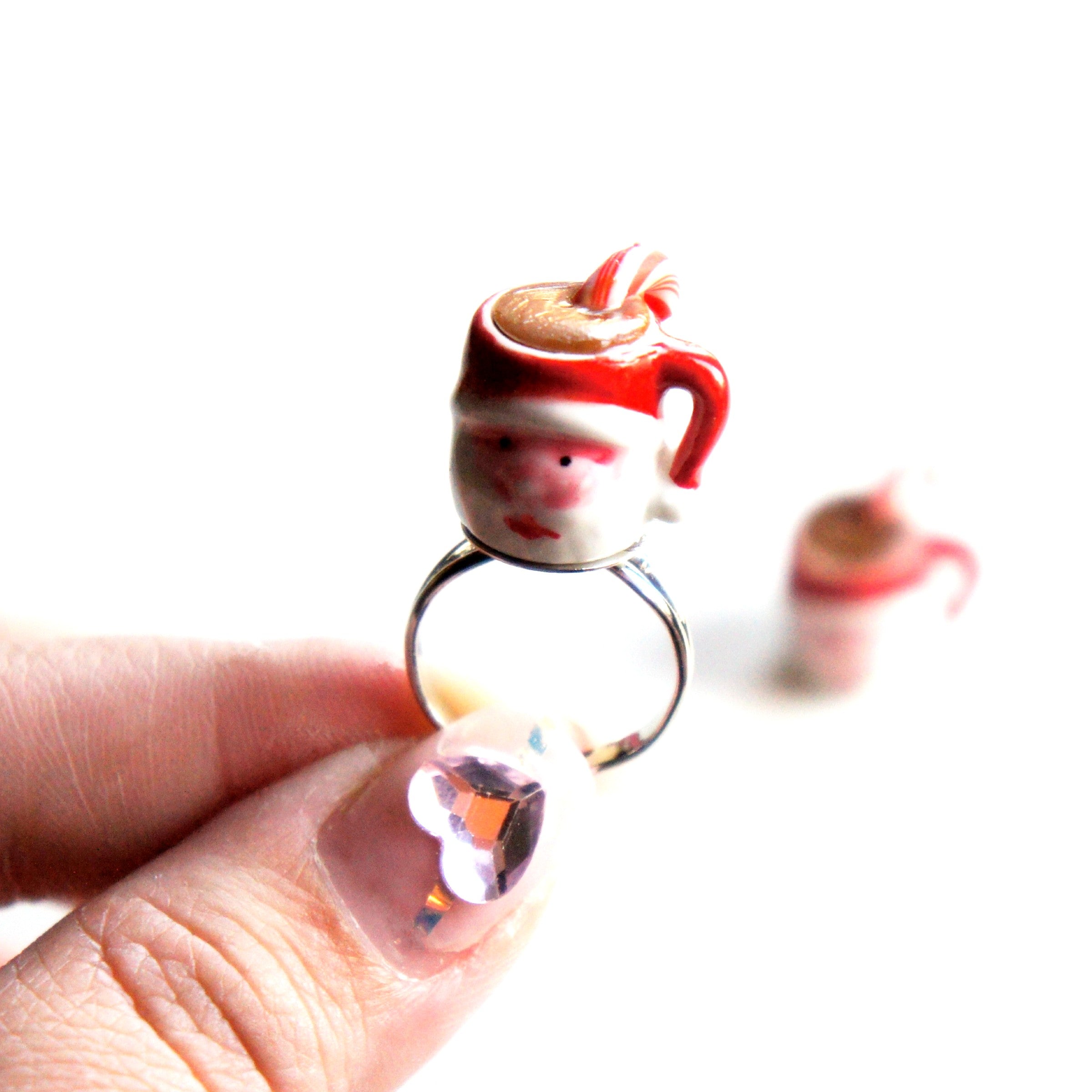 Peppermint Mocha Santa Ring - Jillicious charms and accessories