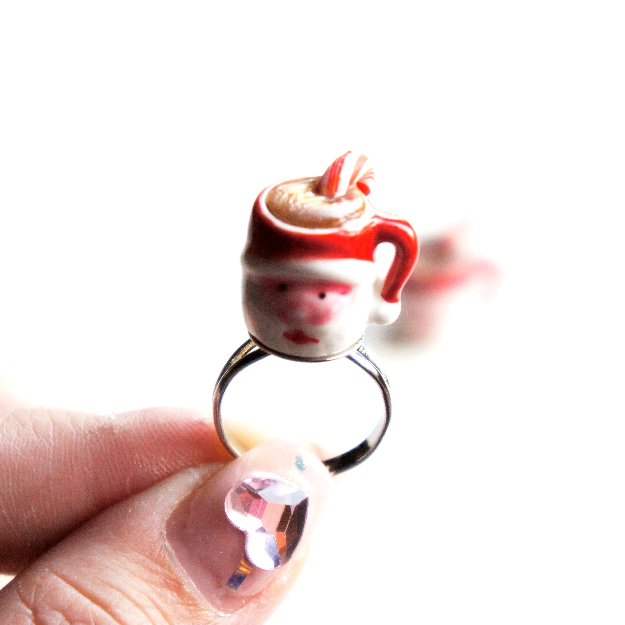 Peppermint Mocha Santa Ring - Jillicious charms and accessories