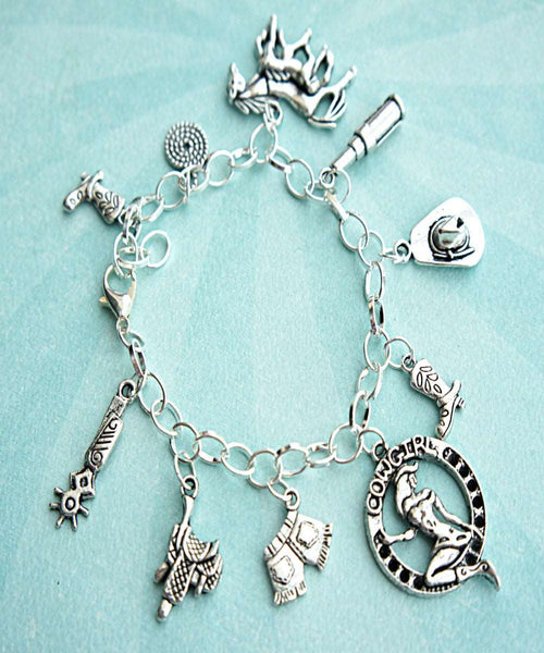 cowgirl charm bracelet - Jillicious charms and accessories