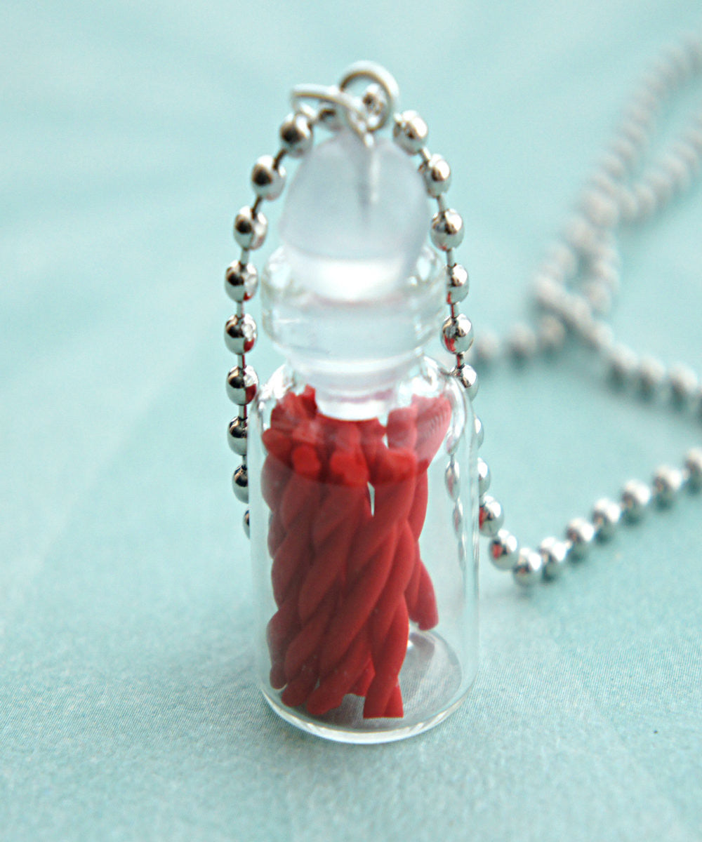 Twizzlers in a Jar Necklace - Jillicious charms and accessories