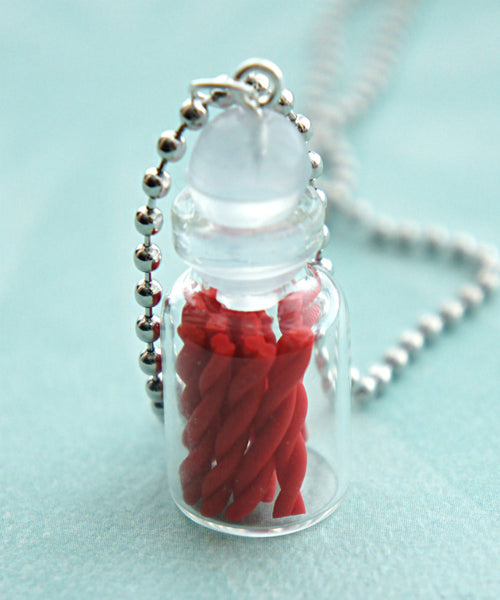 Twizzlers in a Jar Necklace - Jillicious charms and accessories