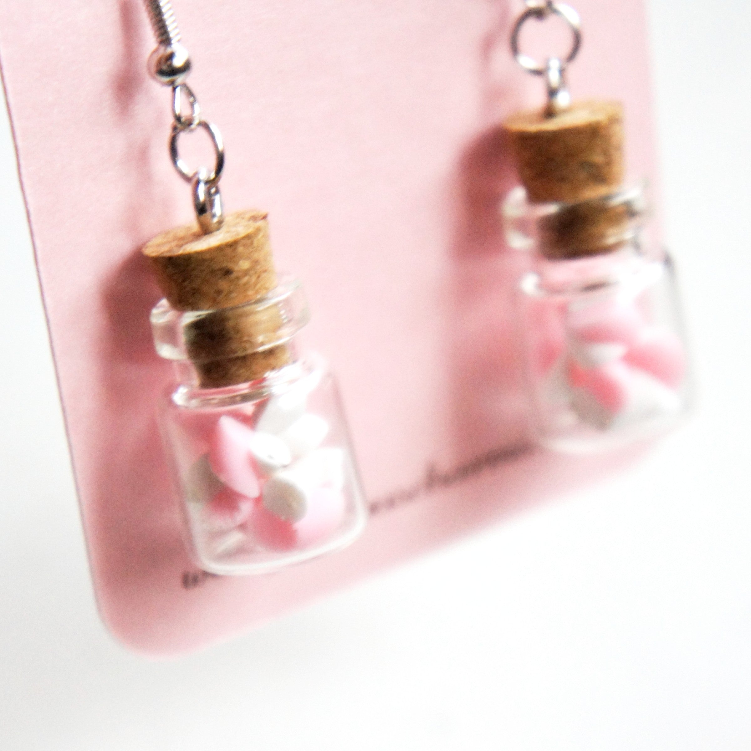 Marshmallows in a Jar Earrings
