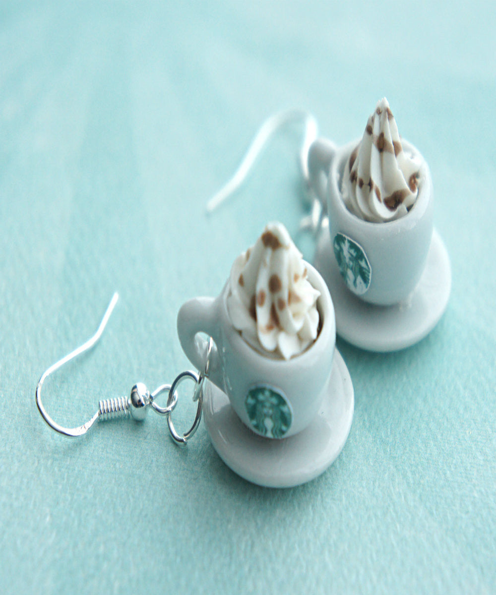 Starbucks Coffee Dangle Earrings - Jillicious charms and accessories