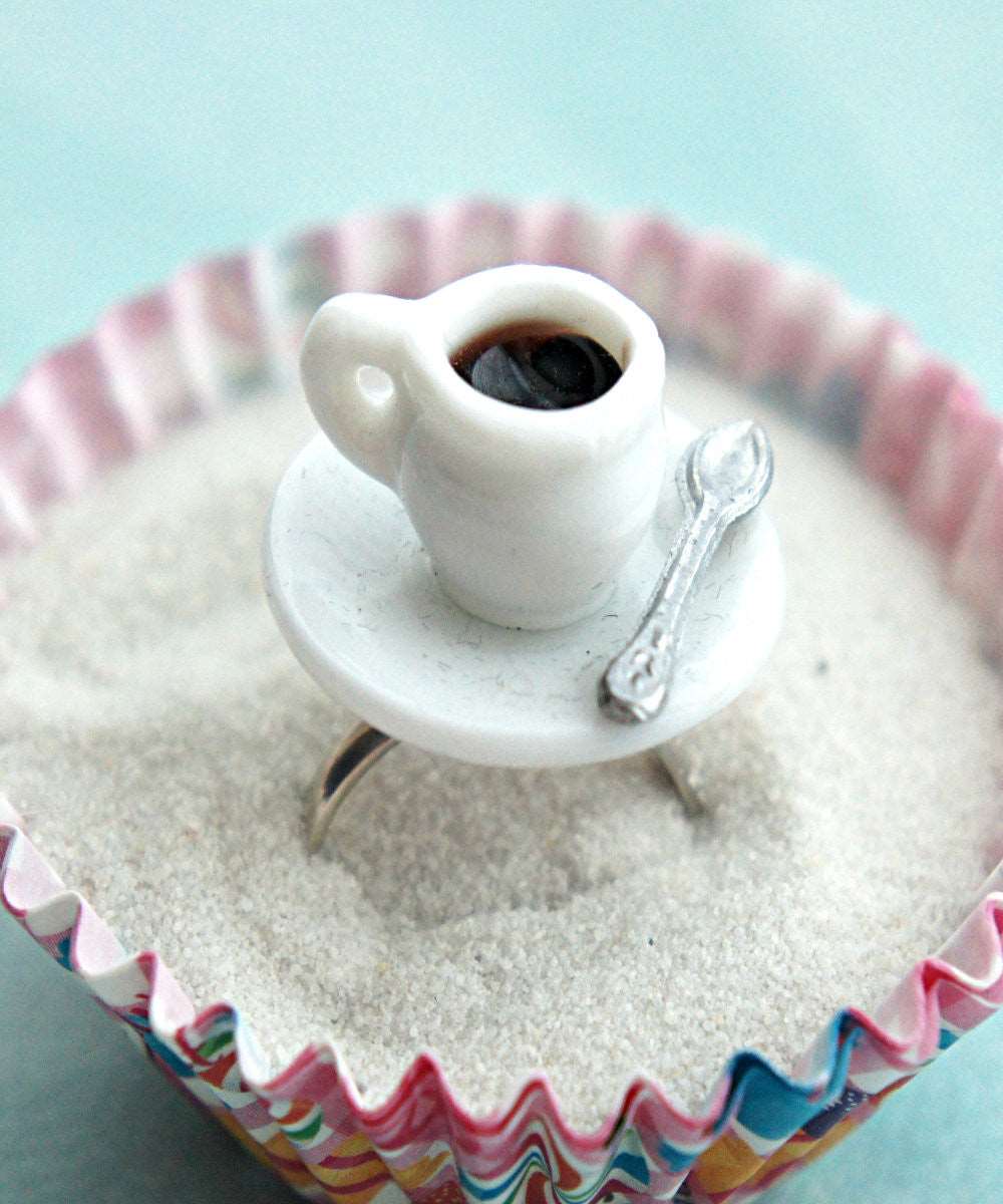 coffee cup ring - Jillicious charms and accessories