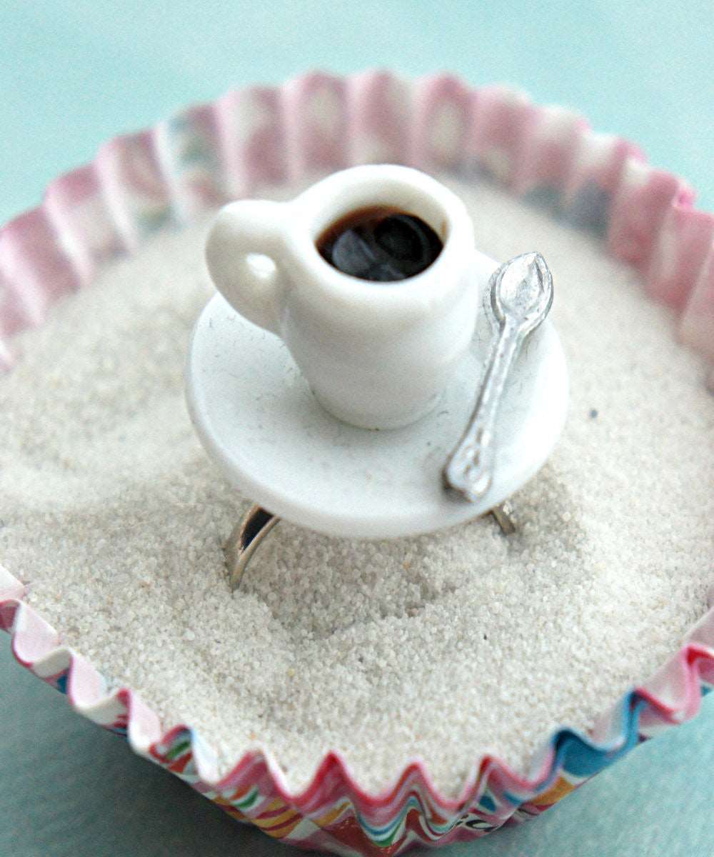 coffee cup ring - Jillicious charms and accessories