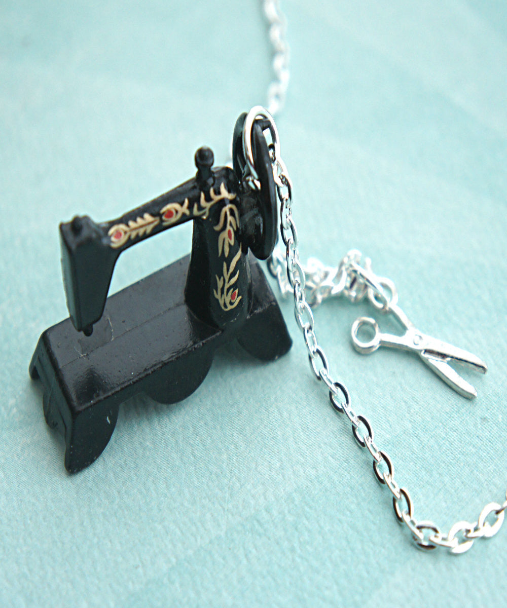 Vintage Sewing Machine Necklace - Jillicious charms and accessories