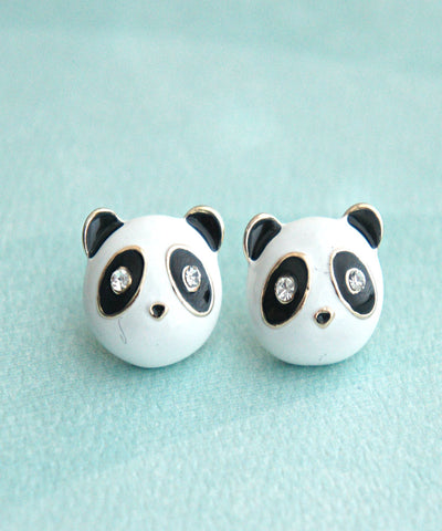 Panda Stud Earrings - Jillicious charms and accessories