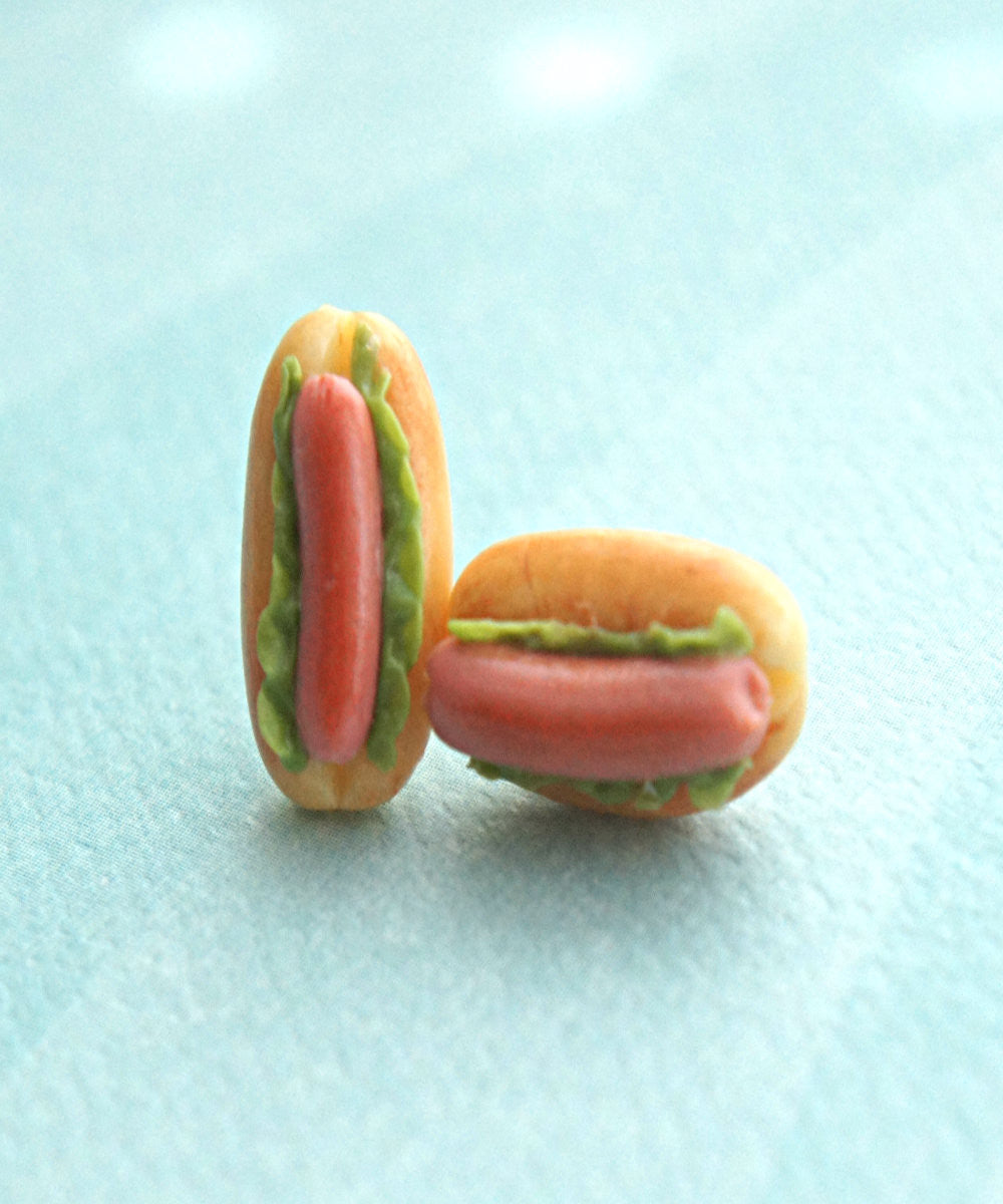 Hotdog Sandwich Earrings - Jillicious charms and accessories