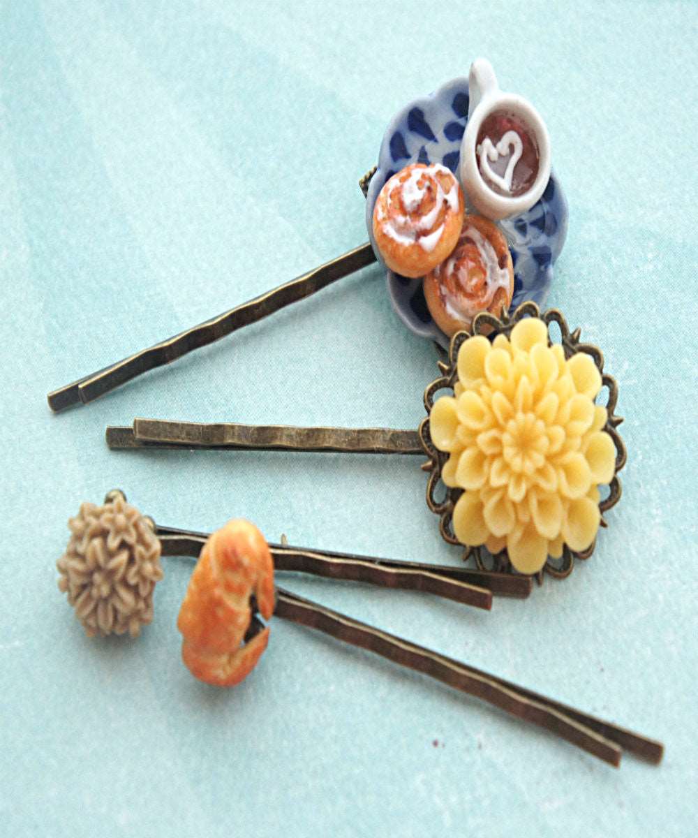 Afternoon Tea Filigree Hair Pins - Jillicious charms and accessories