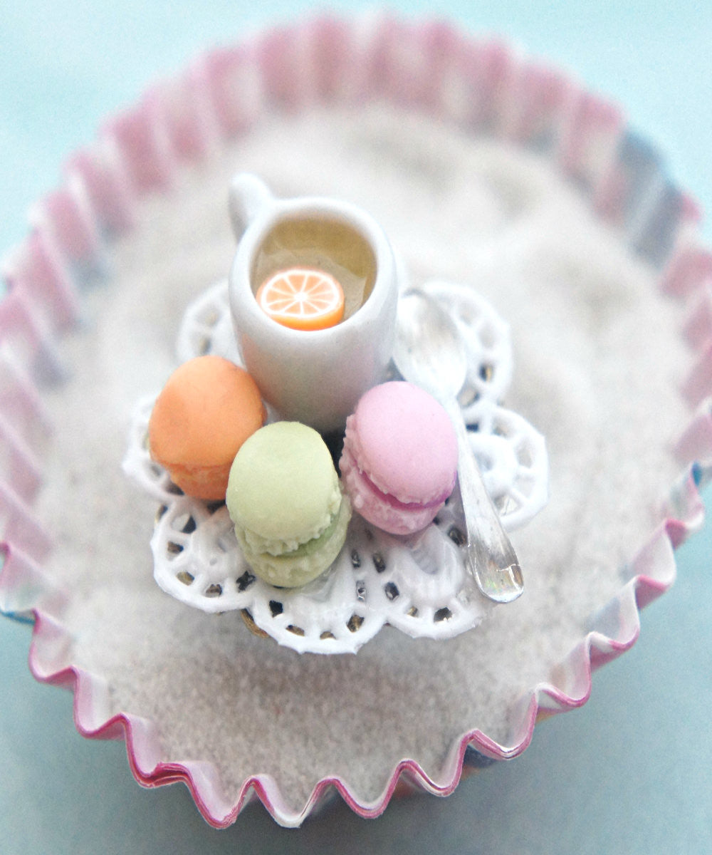 french macarons and tea ring - Jillicious charms and accessories