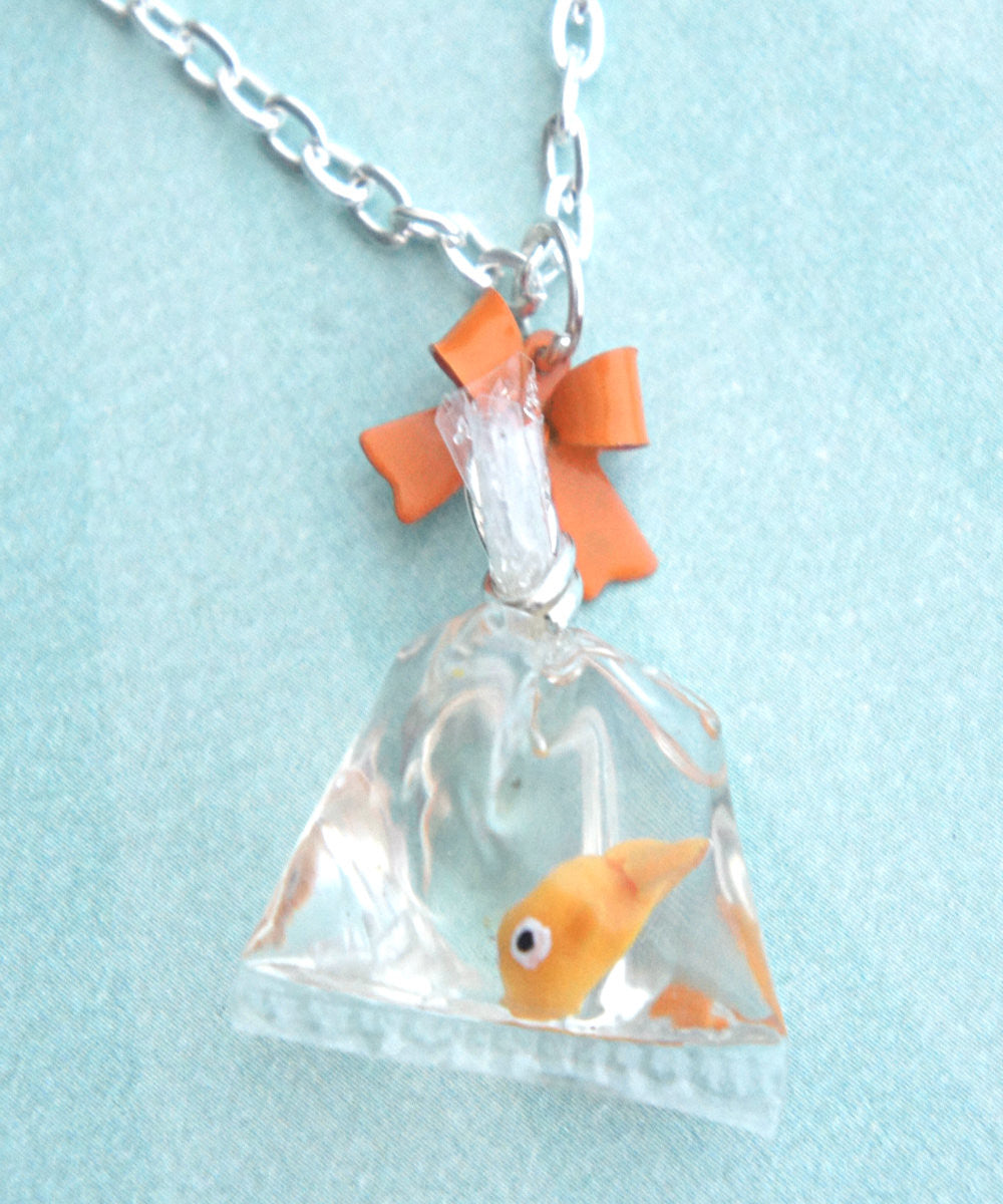 goldfish in a bag necklace - Jillicious charms and accessories