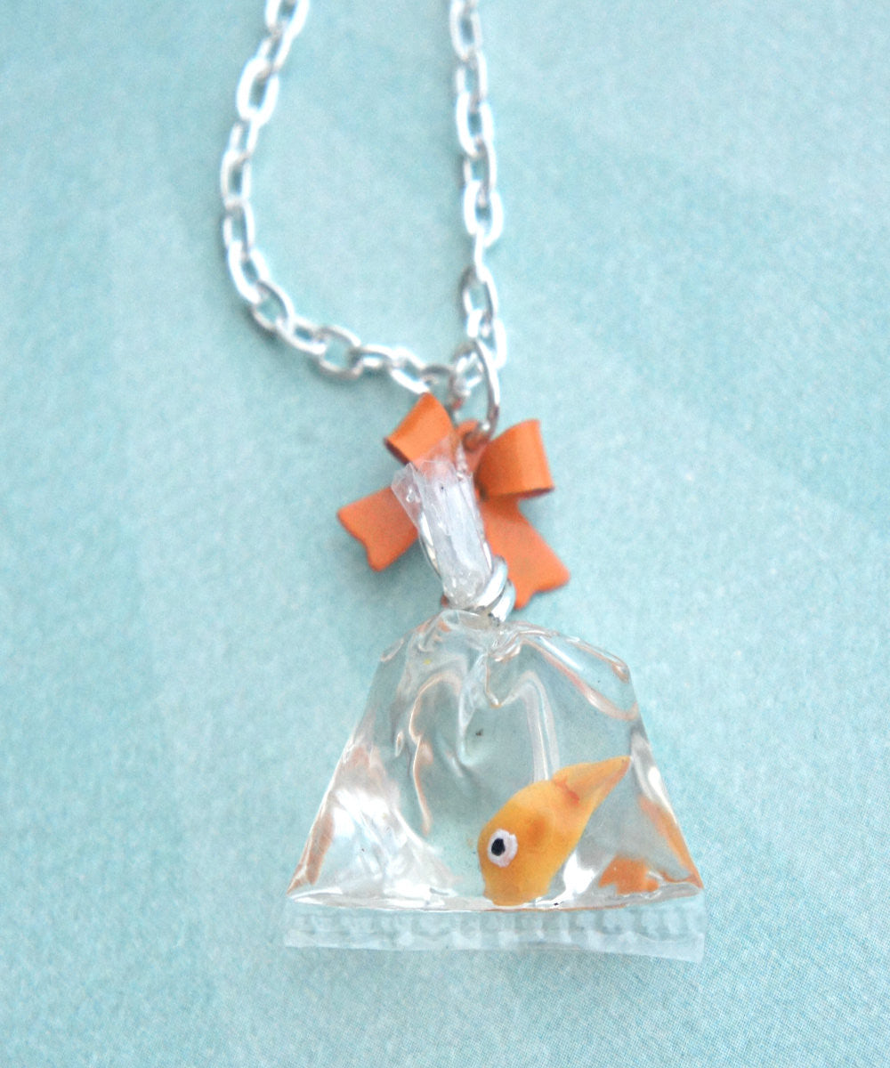 goldfish in a bag necklace Jillicious charms and accessories