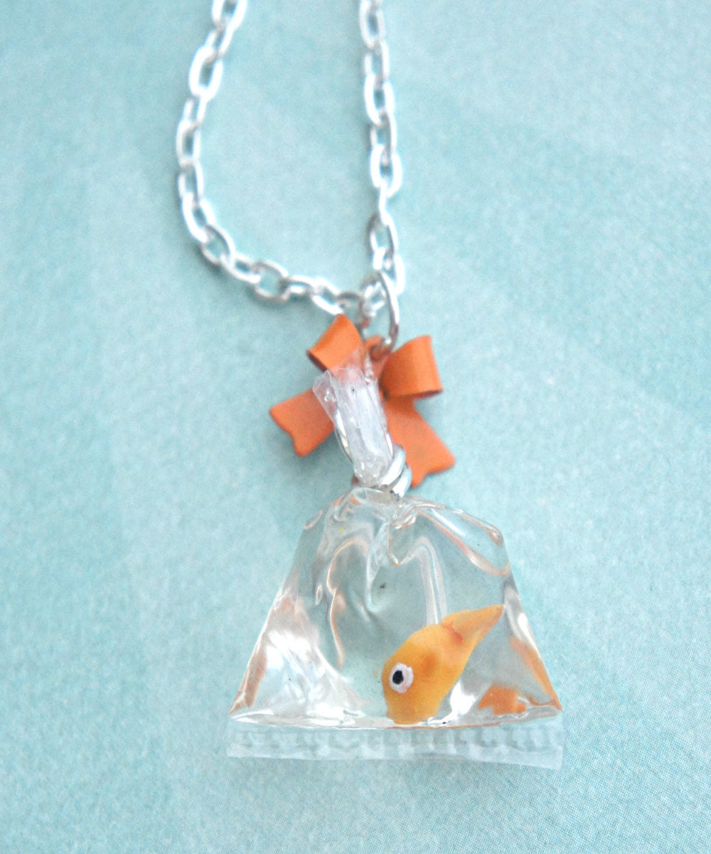 goldfish in a bag necklace - Jillicious charms and accessories