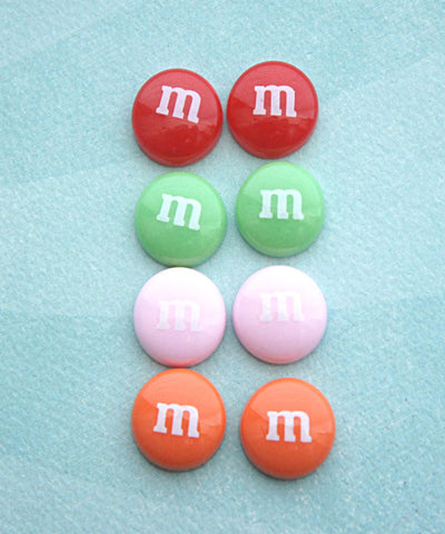 M&m's Candy Stud Earrings - Jillicious charms and accessories