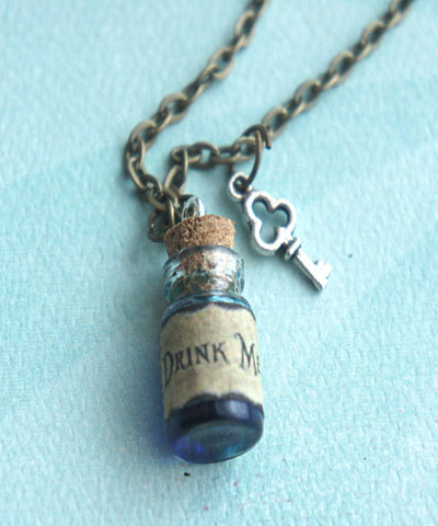 "Drink Me" Potion Necklace - Jillicious charms and accessories