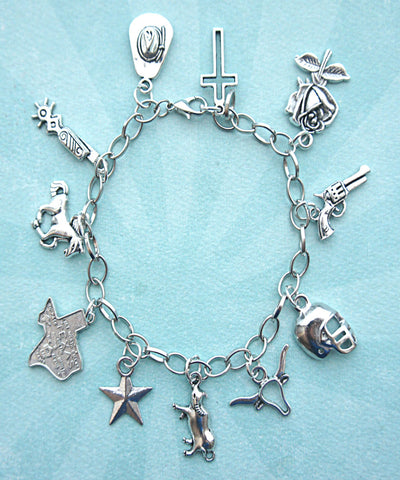 Texas Charm Bracelet - Jillicious charms and accessories
