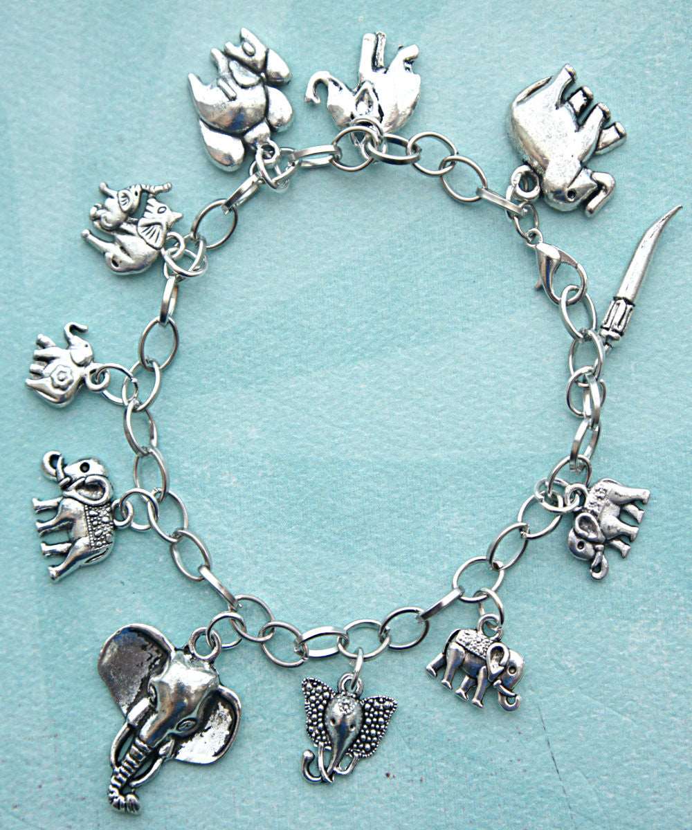 elephant charm bracelet - Jillicious charms and accessories