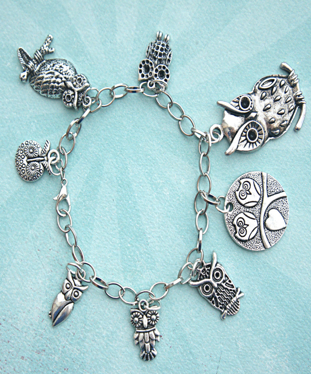 Owl Charm Bracelet - Jillicious charms and accessories