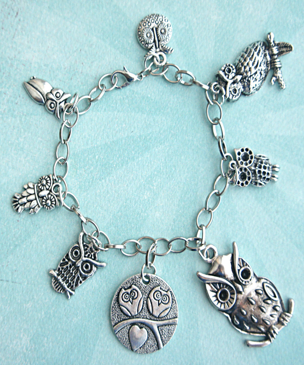 Owl Charm Bracelet - Jillicious charms and accessories