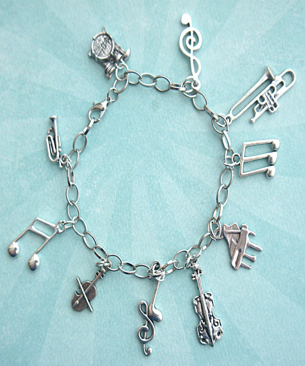 Music Lover Charm Bracelet - Jillicious charms and accessories