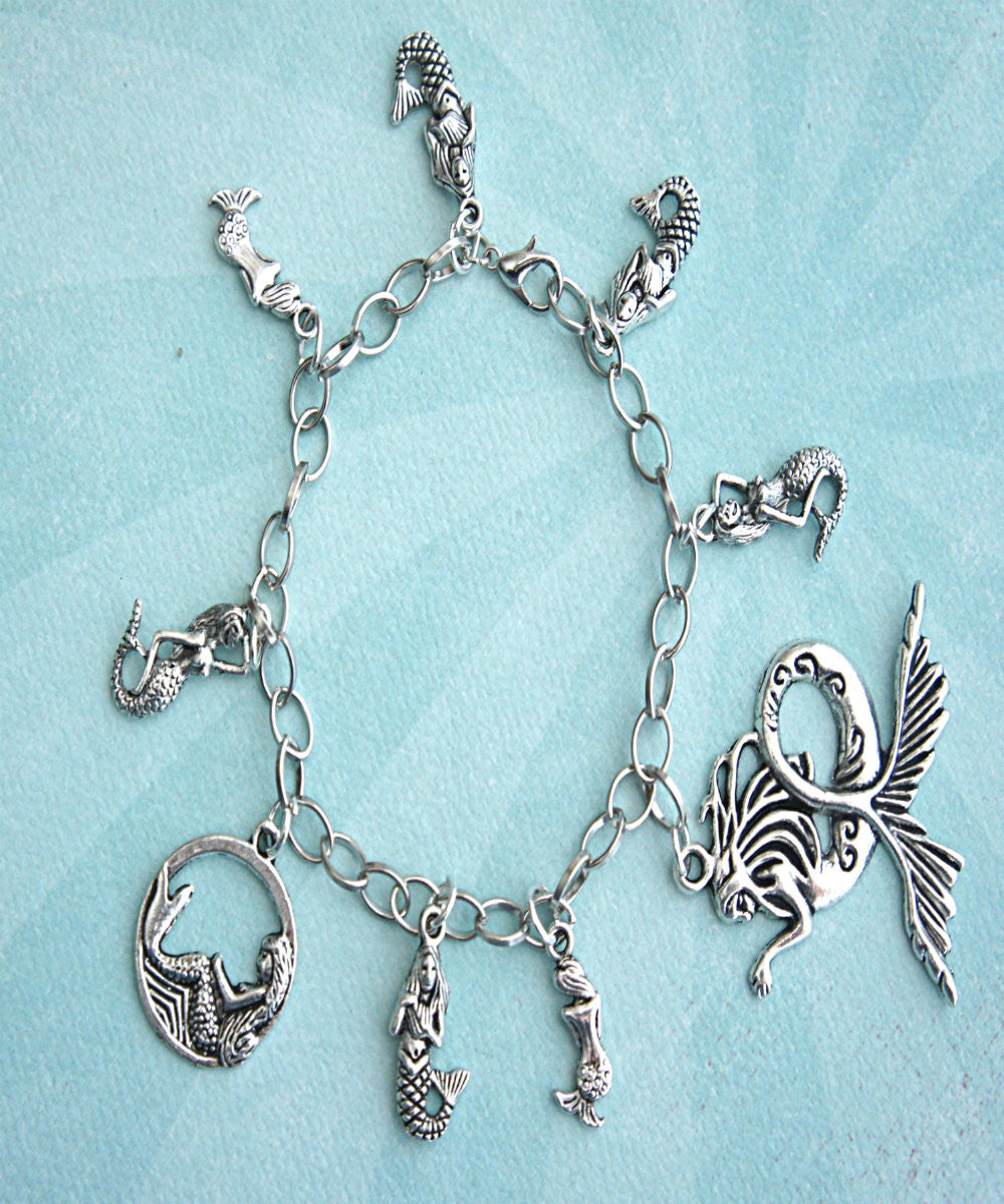 Mermaid Charm Bracelet - Jillicious charms and accessories