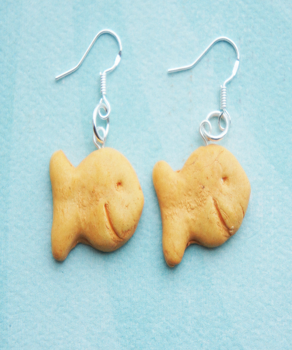 Goldfish Crackers Earrings - Jillicious charms and accessories