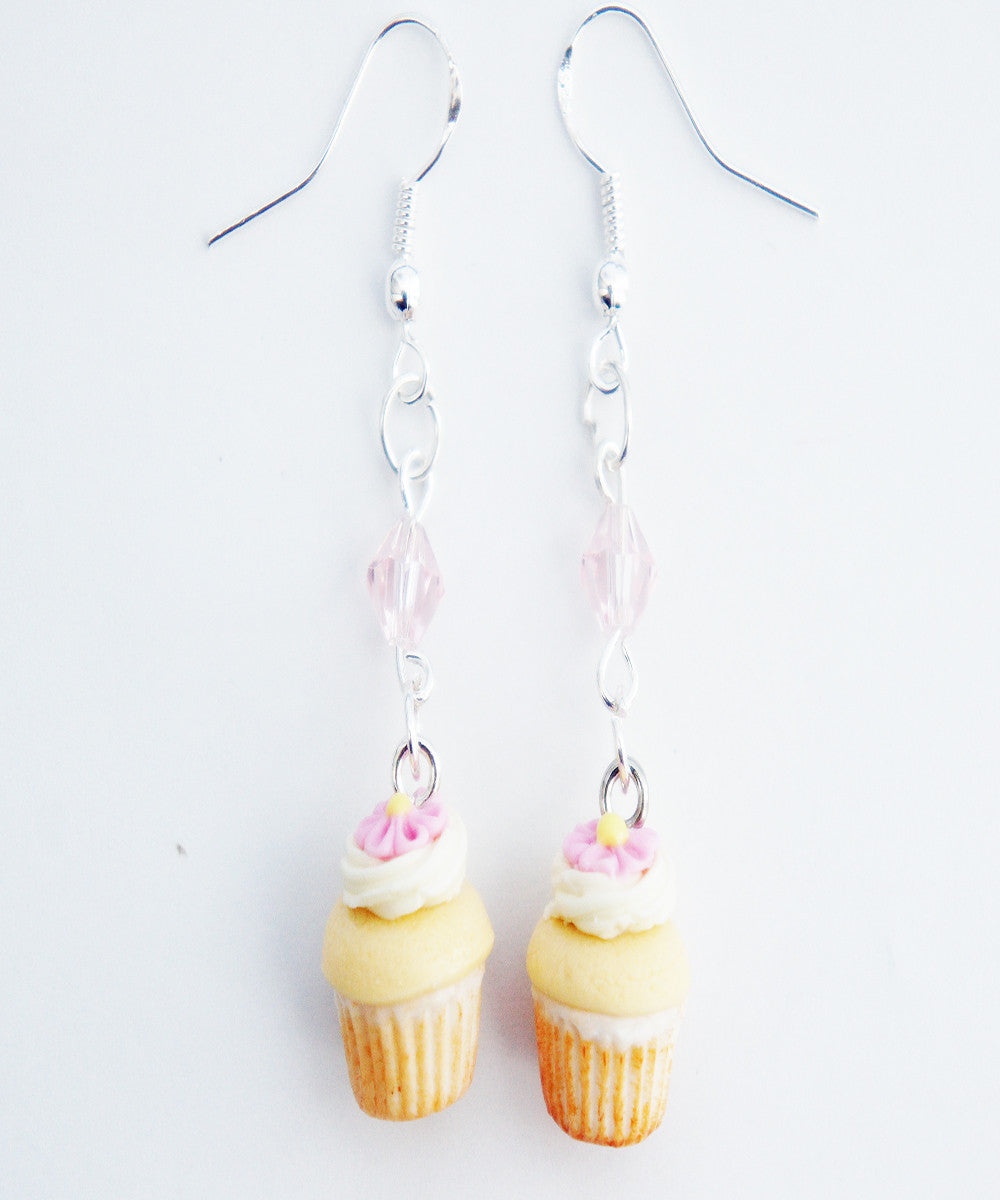 Vanilla Bean Cupcakes Dangle Earrings - Jillicious charms and accessories
