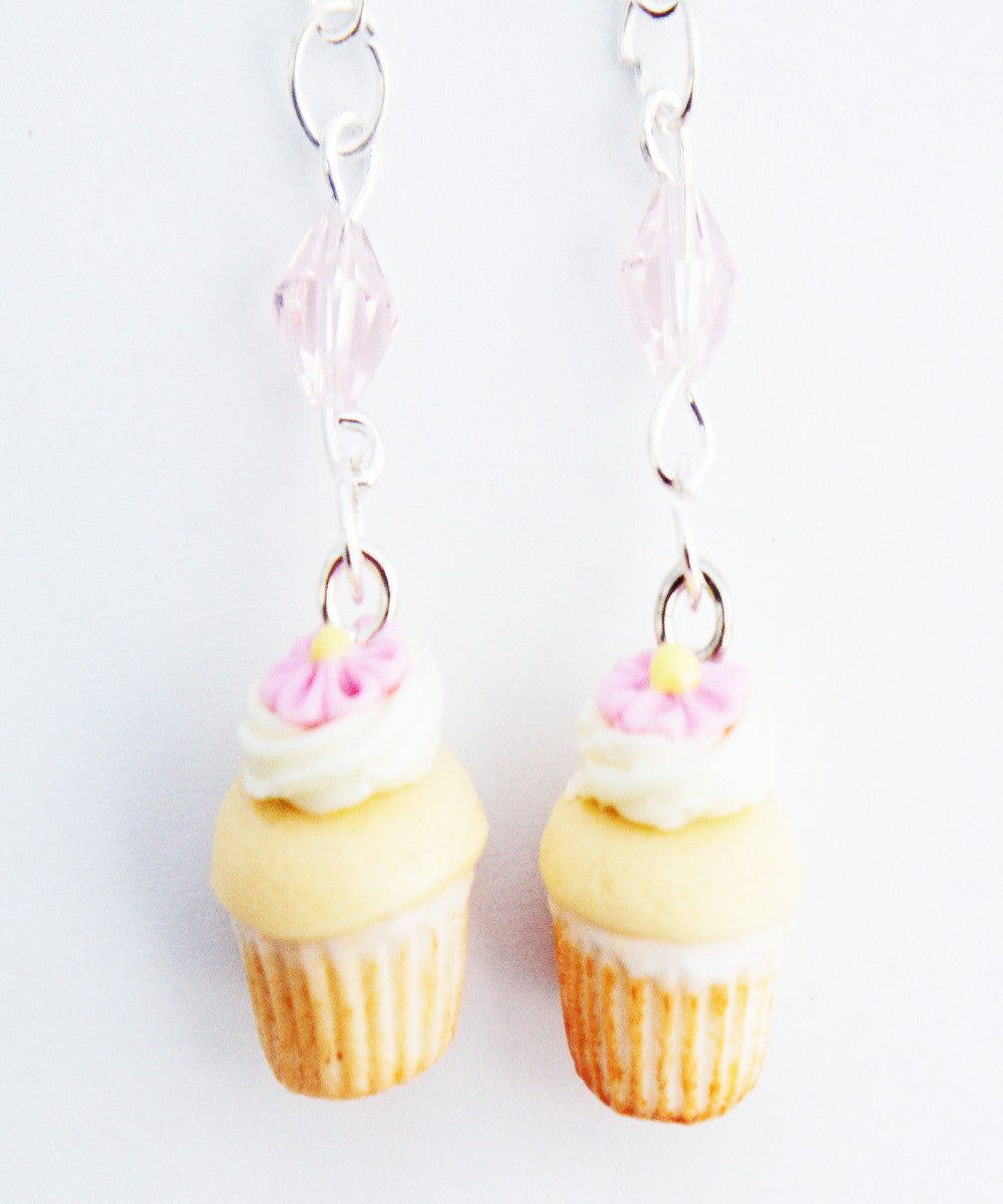 Vanilla Bean Cupcakes Dangle Earrings - Jillicious charms and accessories