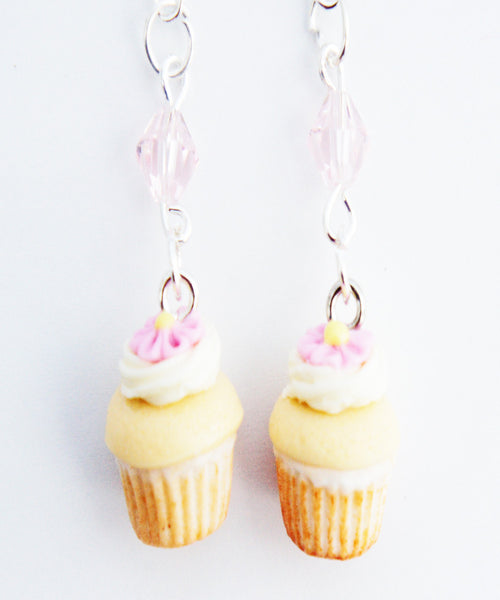 Vanilla Bean Cupcakes Dangle Earrings - Jillicious charms and accessories