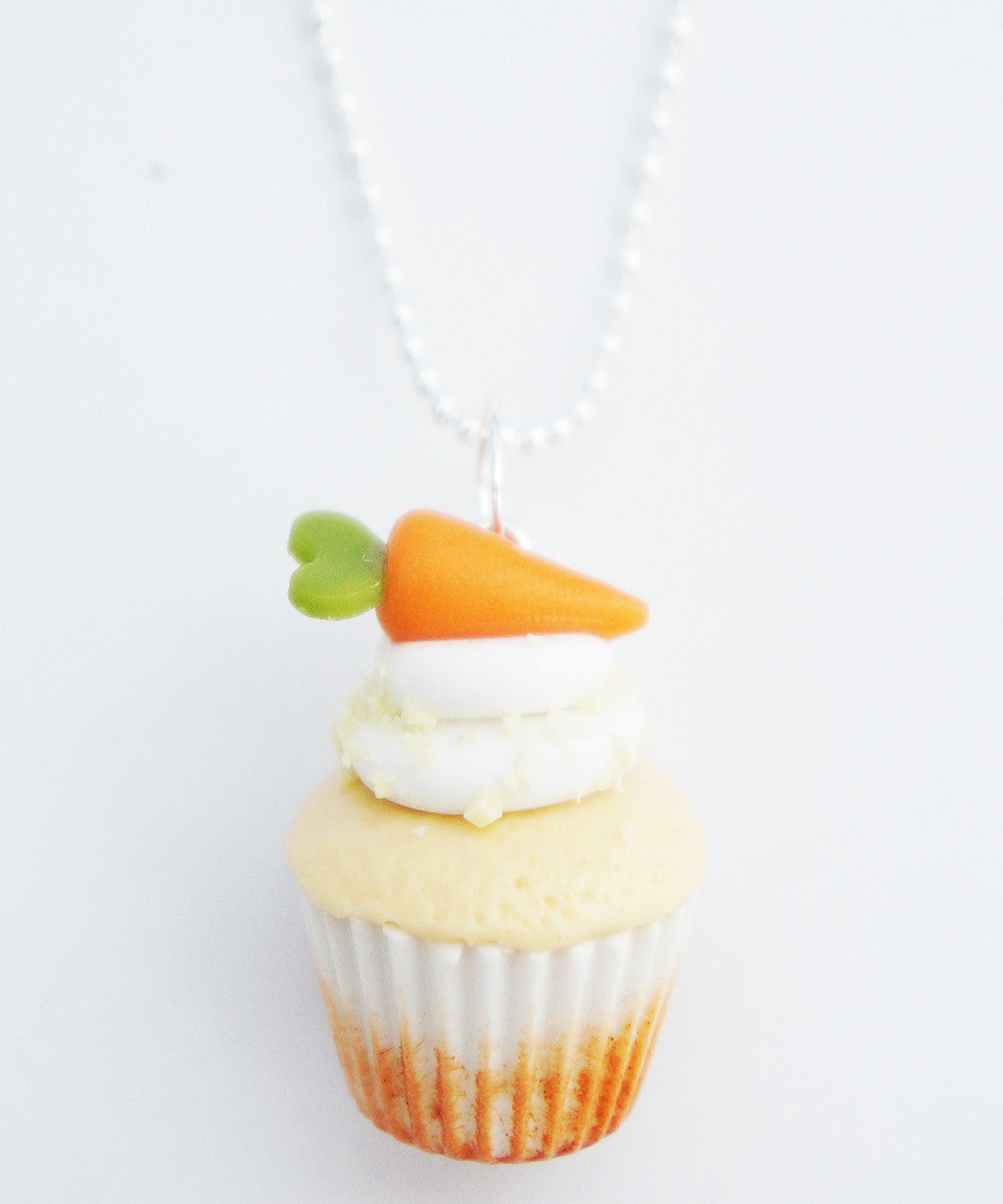 carrot cupcake necklace - Jillicious charms and accessories