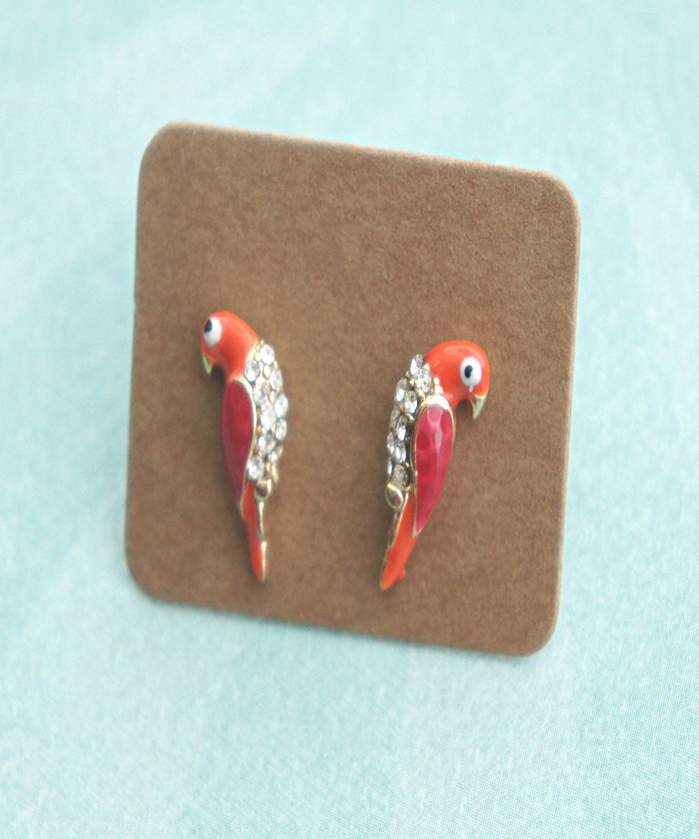 Parrot Earrings - Jillicious charms and accessories