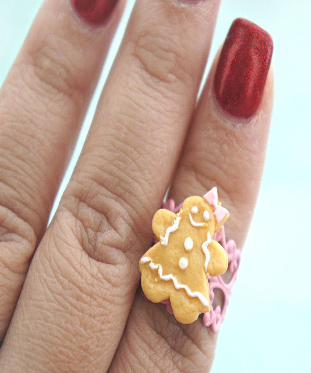 gingerbread cookie ring - Jillicious charms and accessories