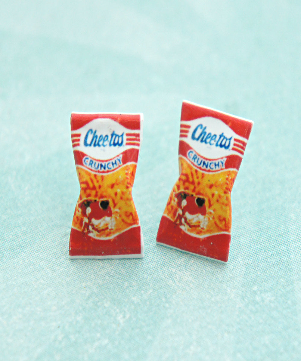 Vintage Cheetos Crunchy Stud Earrings - Jillicious charms and accessories
