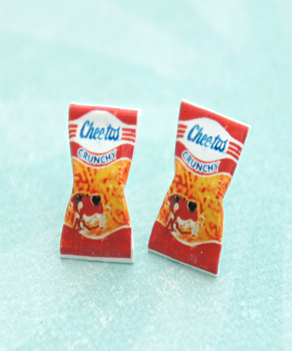 Vintage Cheetos Crunchy Stud Earrings - Jillicious charms and accessories