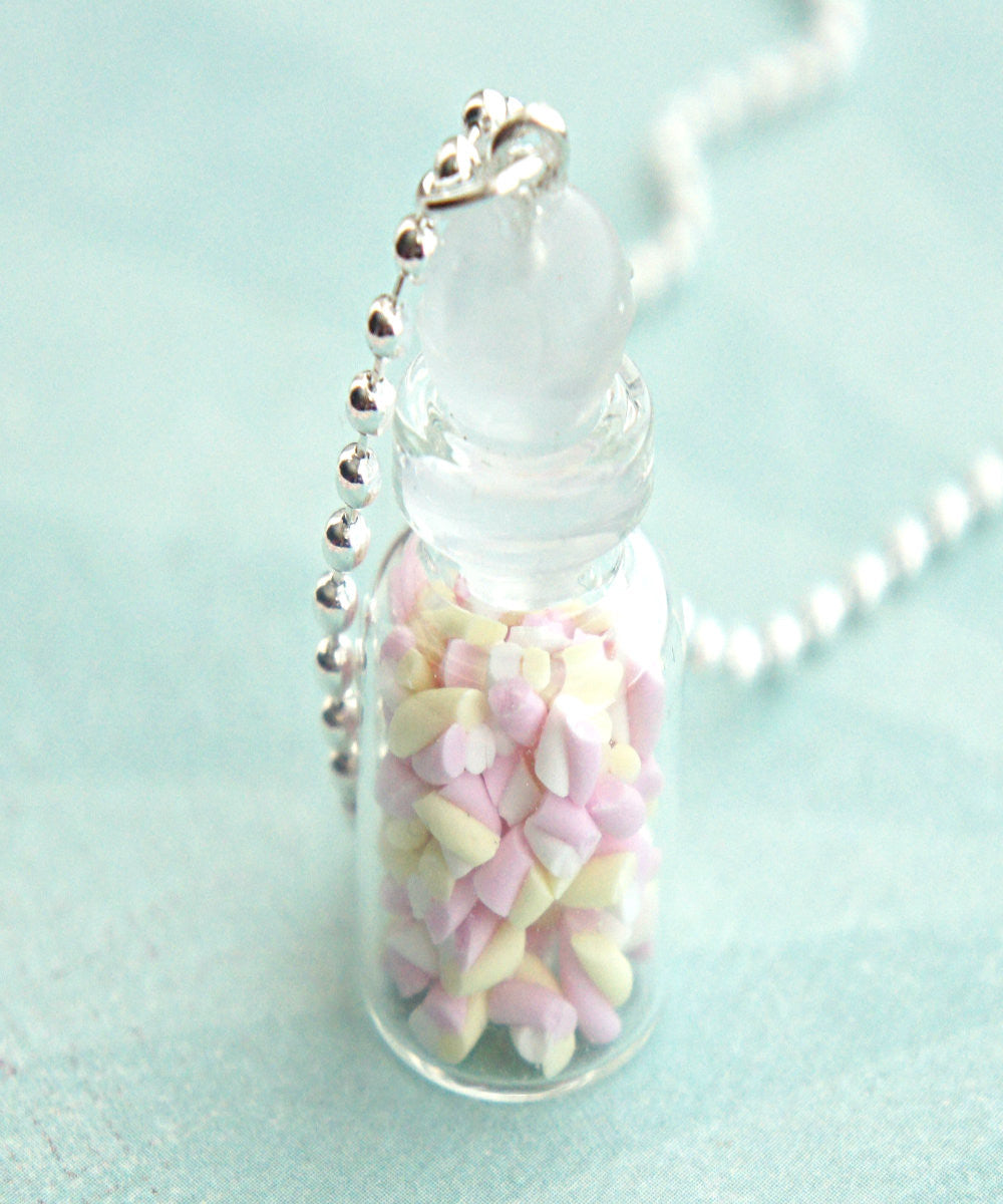 Marshmallow Bites in a Jar Necklace - Jillicious charms and accessories