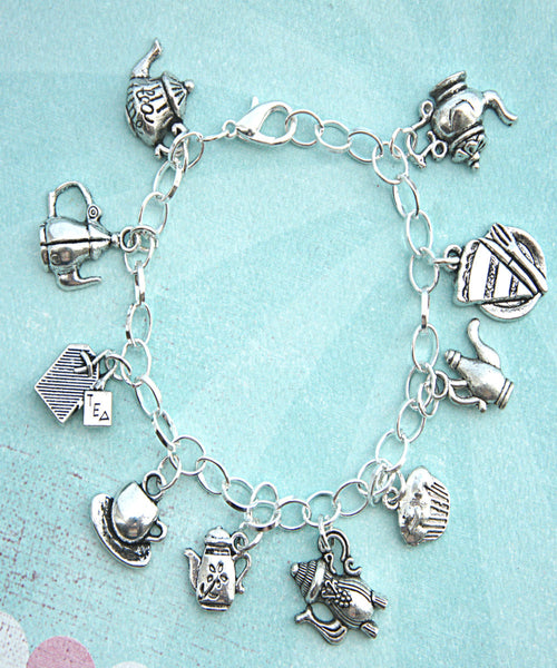 Tea Set Charm Bracelet - Jillicious charms and accessories