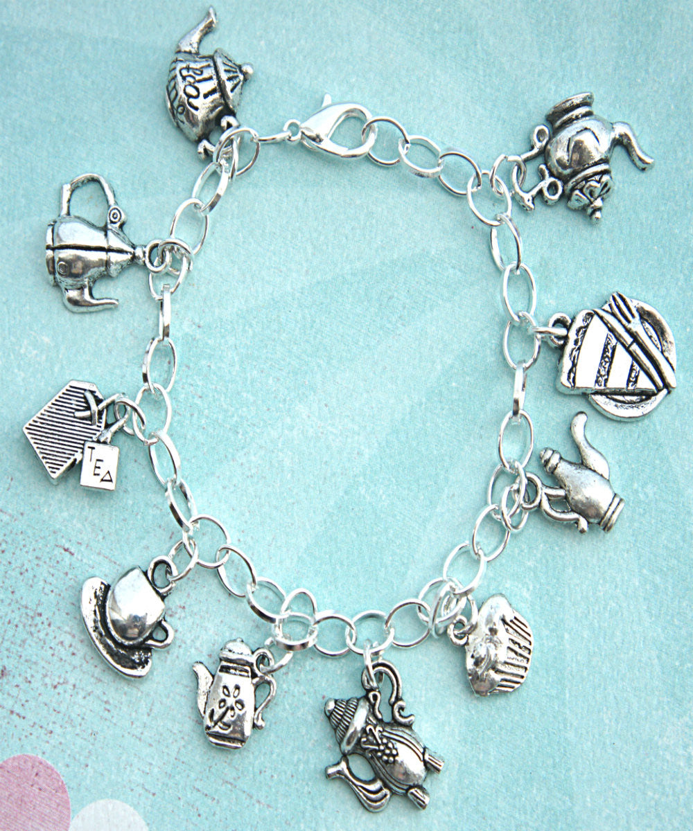 Tea Set Charm Bracelet - Jillicious charms and accessories